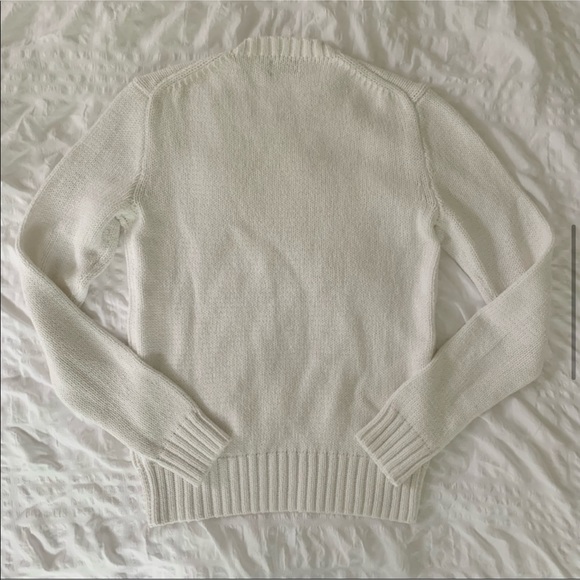 New Ralph Lauren American Flag White Sweater - Picture 7 of 12